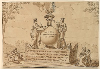 Monument sépulcral pour Carlo Fontana - Giuseppe Barberi