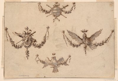 Conception pour Quatre Festons - Giuseppe Bernardino Bison