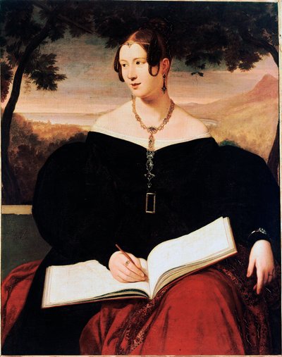 Portrait de la Comtesse Rucellai - Giuseppe Bezzuoli