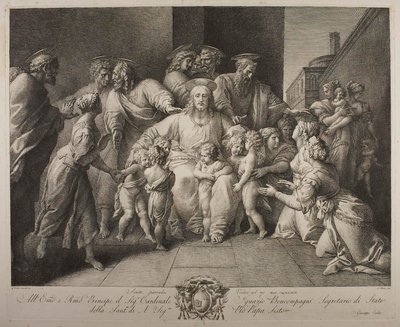 Le Christ bénissant les enfants - Giuseppe Cades