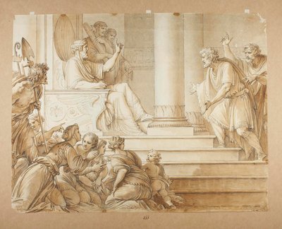 Moïse confronte le pharaon - Giuseppe Cades