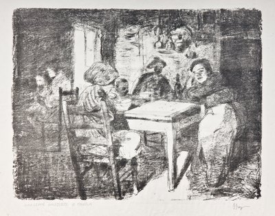 À table, vers 1907 - Giuseppe Graziosi