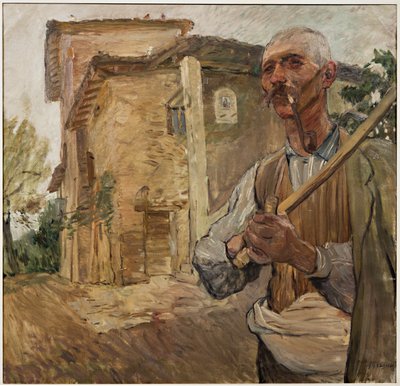 Homme avec une pipe - Giuseppe Graziosi