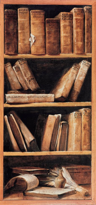 Nature morte bibliothèque avec livres de musique - Giuseppe Maria Crespi