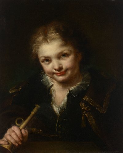 Un garçon avec une trompette - Giuseppe Nogari