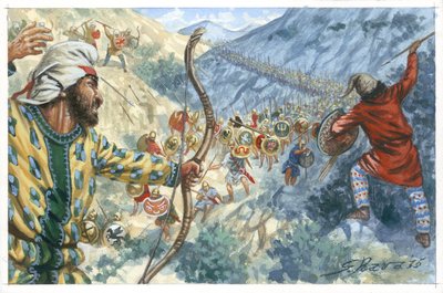 Les Dix Mille (force de mercenaires grecs) employés par Cyrus le Jeune pour tenter de s