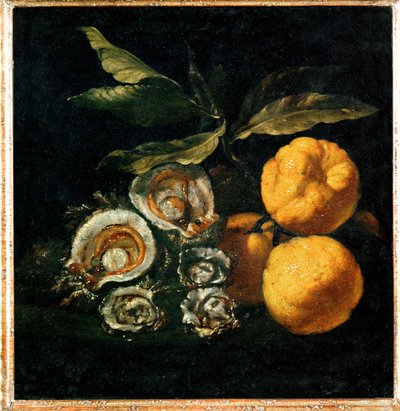 Nature Morte aux huitres et aux coings - Still-life with oysters and quince … - Giuseppe Recco