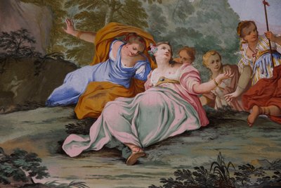 Représentations du mythe de Diane, par Domenico et Giuseppe Valeriani, fresque - Giuseppe and Valeriani Domenico Valeriani