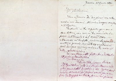 Lettre manuscrite de Giuseppe Verdi à l