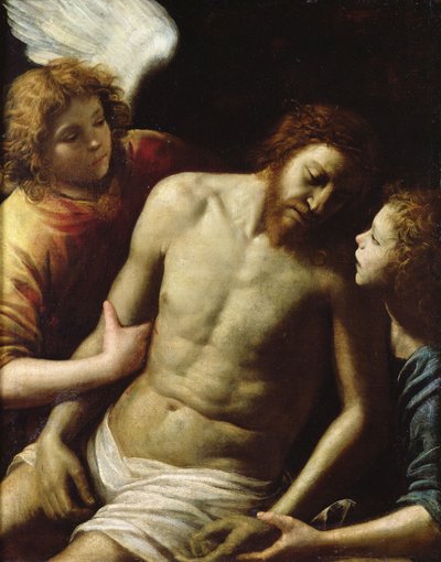 Le Christ mort soutenu par deux anges, vers 1628 - Giuseppe Vermiglio