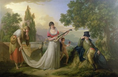 Scène allégorique romantique - Giuseppe or Josef Grassi