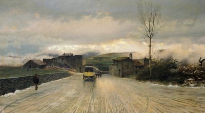 Traversée des Apennins - Giuseppe or Joseph de Nittis