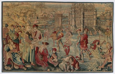 Hiver : Scène de patinage de l