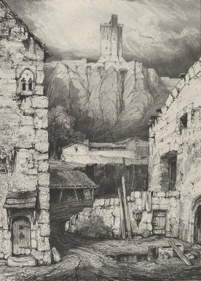 Donjon du Château de Polignac, 1830 - Godefroy Engelmann