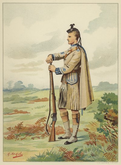 Les volontaires écossais de Londres, 1er Bataillon de volontaires Rifle Brigade, 7e Middlesex - Godfrey Douglas Giles
