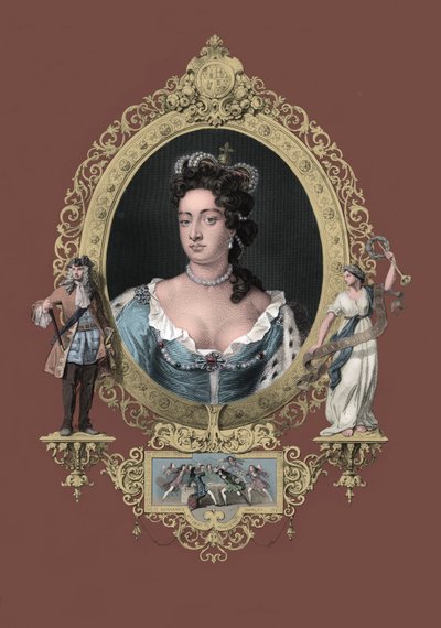 Anne Reine de Grande-Bretagne - Godfrey Kneller