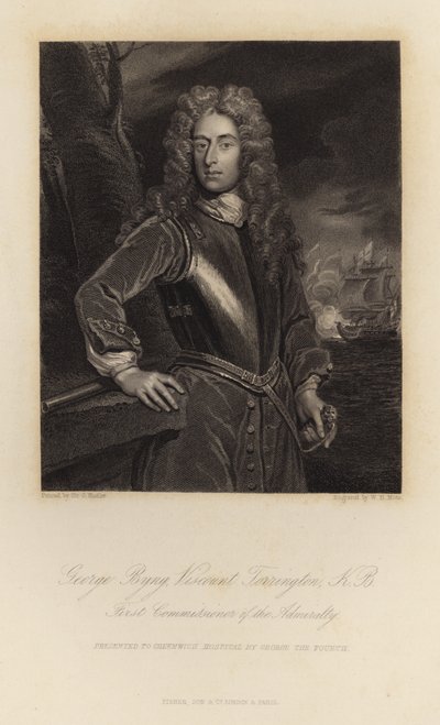 George Byng vicomte Torrington - Godfrey Kneller