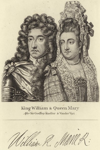 Le roi Guillaume et la reine Marie - Godfrey Kneller