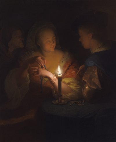 Amants (fils prodigue) - Godfried Schalcken