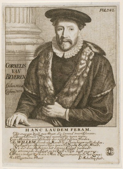 Portrait de Cornelis Beveren, bourgmestre de Dordrecht - Godfried Schalcken