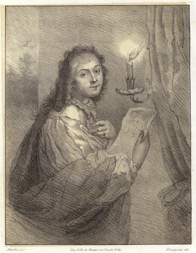 Femme avec une bougie - Godfried after Schalken or Schalcken
