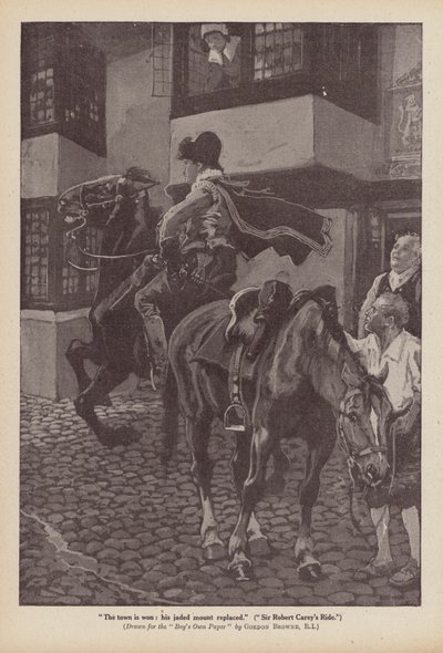 La chevauchée de Sir Robert Carey - Gordon Frederick (after) Browne