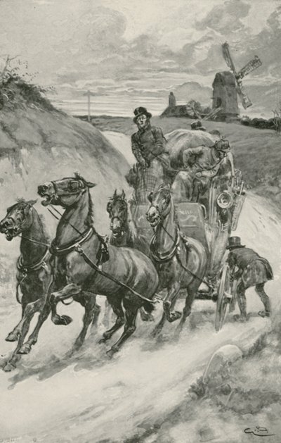 Une diligence dans les temps anciens - Gordon Frederick Browne