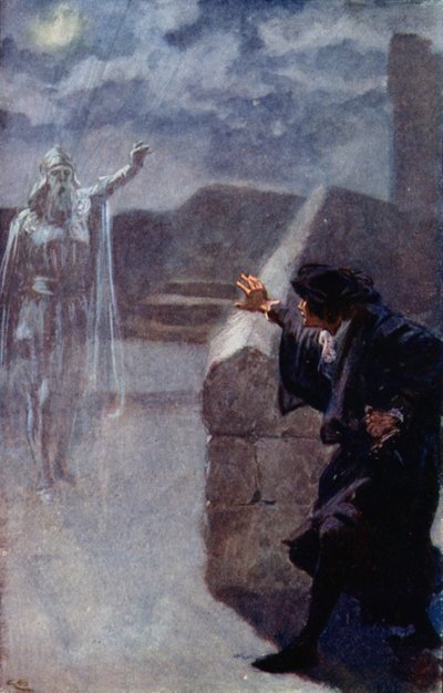 Hamlet voit le fantôme de son père - Gordon Frederick Browne