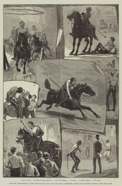 Tournoi militaire au Agricultural Hall pour l
