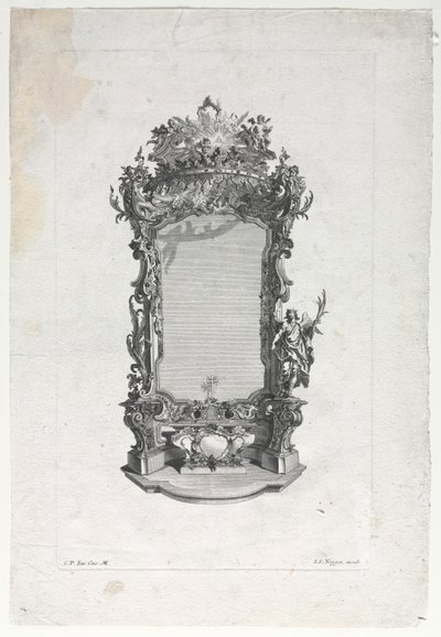 Modèle pour autel pour sculpteurs sur bois - Gottfried Bernhard Götz