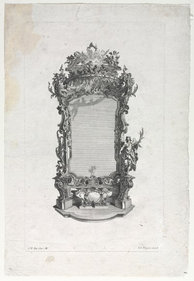Modèle pour autel pour sculpteurs sur bois - Gottfried Bernhard Götz