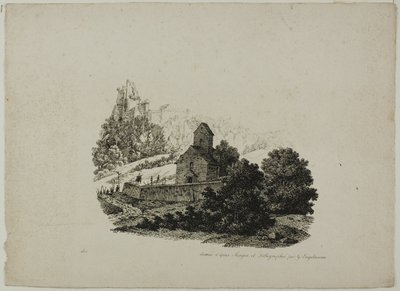 Paysage avec procession - Gottfried Engelmann