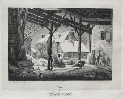 Vue de Chamboissy, 1820 - Gottfried or Godefroy Engelmann