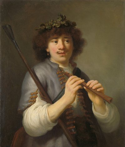 Rembrandt en berger avec bâton et flûte, 1636 - Govaert Flinck