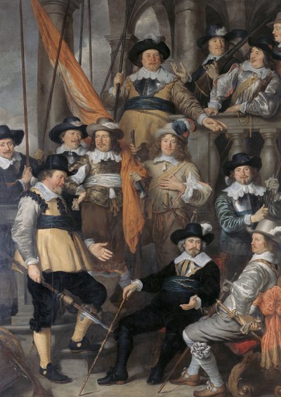 Néerlandais : Schutters van Wijk XVIII sous le capitaine Albert Bas et le lieutenant Lucas Conijn La compagnie du capitaine Albert Bas et du lieutenant Lucas Conijn - Govert Flinck