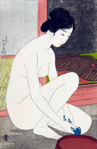 Femme après le bain - Goyo Hashiguchi