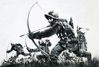 Les archers à la bataille de Bannockburn - Graham Coton