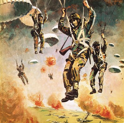 La 1ère division aéroportée britannique tombe sur Arnhem le 17 septembre. - Graham Coton