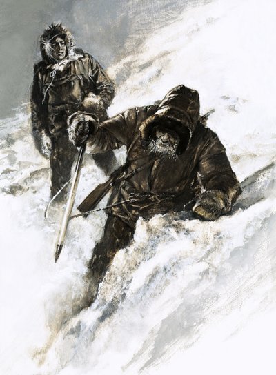 Le Dr Isaac Stringer et C. F. Johnson ont traversé le Yukon en trekking. - Graham Coton