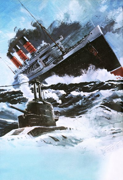 Paquebot et sous-marin - Graham Coton