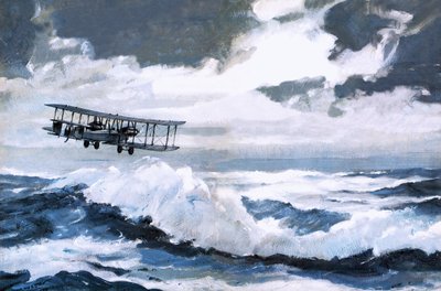 Vickers Vimy effectuant son vol transatlantique record - Graham Coton