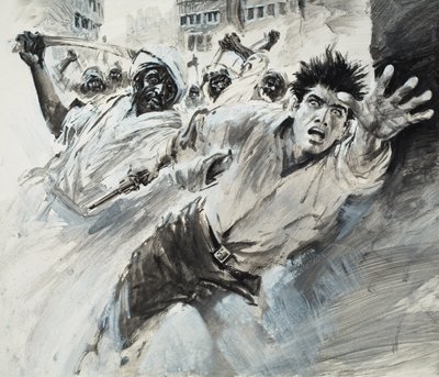William Robinson, Un voyageur américain (gouache sur papier) - Graham Coton