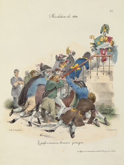 La Révolution de 1830 - Grandville 1803 47 after Grandville 1803 47 after