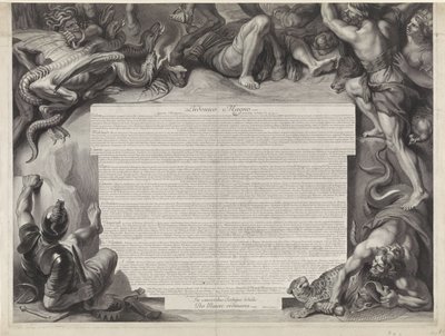 Portrait équestre allégorique de Louis XIV, roi de France - Gérard Edelinck