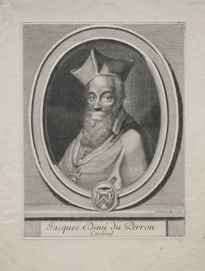 Cardinal Jacques Davey Duperron - Gérard Edelinck