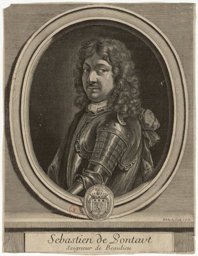 Edelinck - Sebastien de Pontaut Seigneur de Baulieu - Gérard Edelinck
