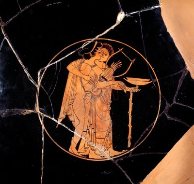 Coupe à figures rouges. Céramique attribuée au Peintre de Pedieus (fin du VIe siècle av. J.-C.), 510-500 av. J.-C. Paris, Musée du Louvre - Greek