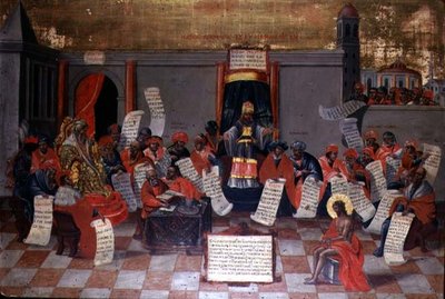 Christ prêchant aux docteurs - Greek School