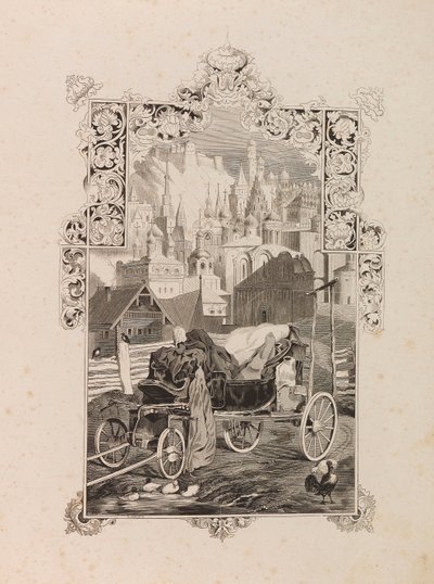 Frontispice de la nouvelle Tarantas Le Tarantass par Vladimir Sollogub, 1845 - Grigori Grigorevich Gagarin
