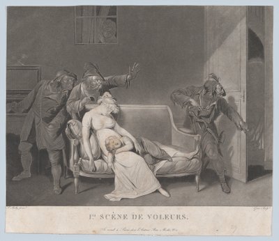 Première scène des voleurs, vers 1805 - Gror